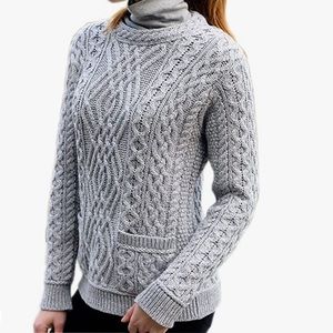 *NEW* Merino wool cable knit sweater XL